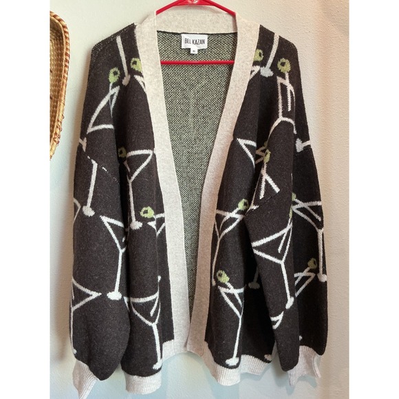 Anthropologie Bel Kazan Icon Cardigan Cocktail Martini Sweater One Size - Picture 2 of 7